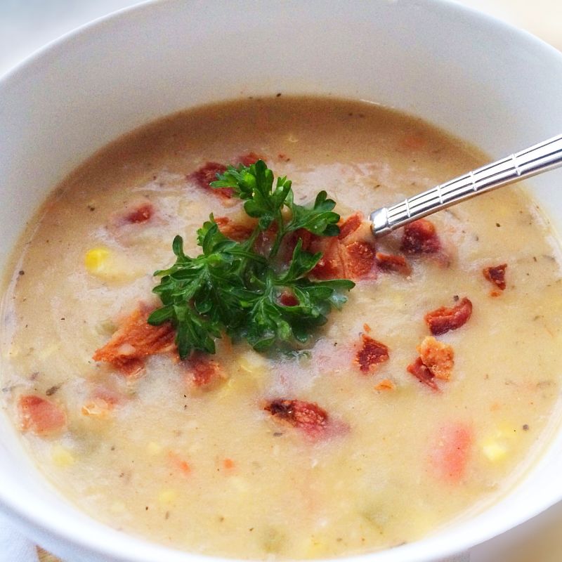 Dairy-Free Potato Corn Chowder Soup