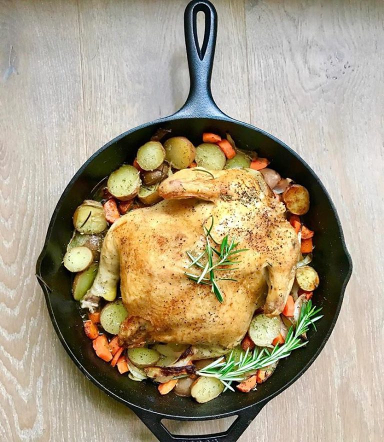 Roasted Chicken with Red Potatoes and Rosemary