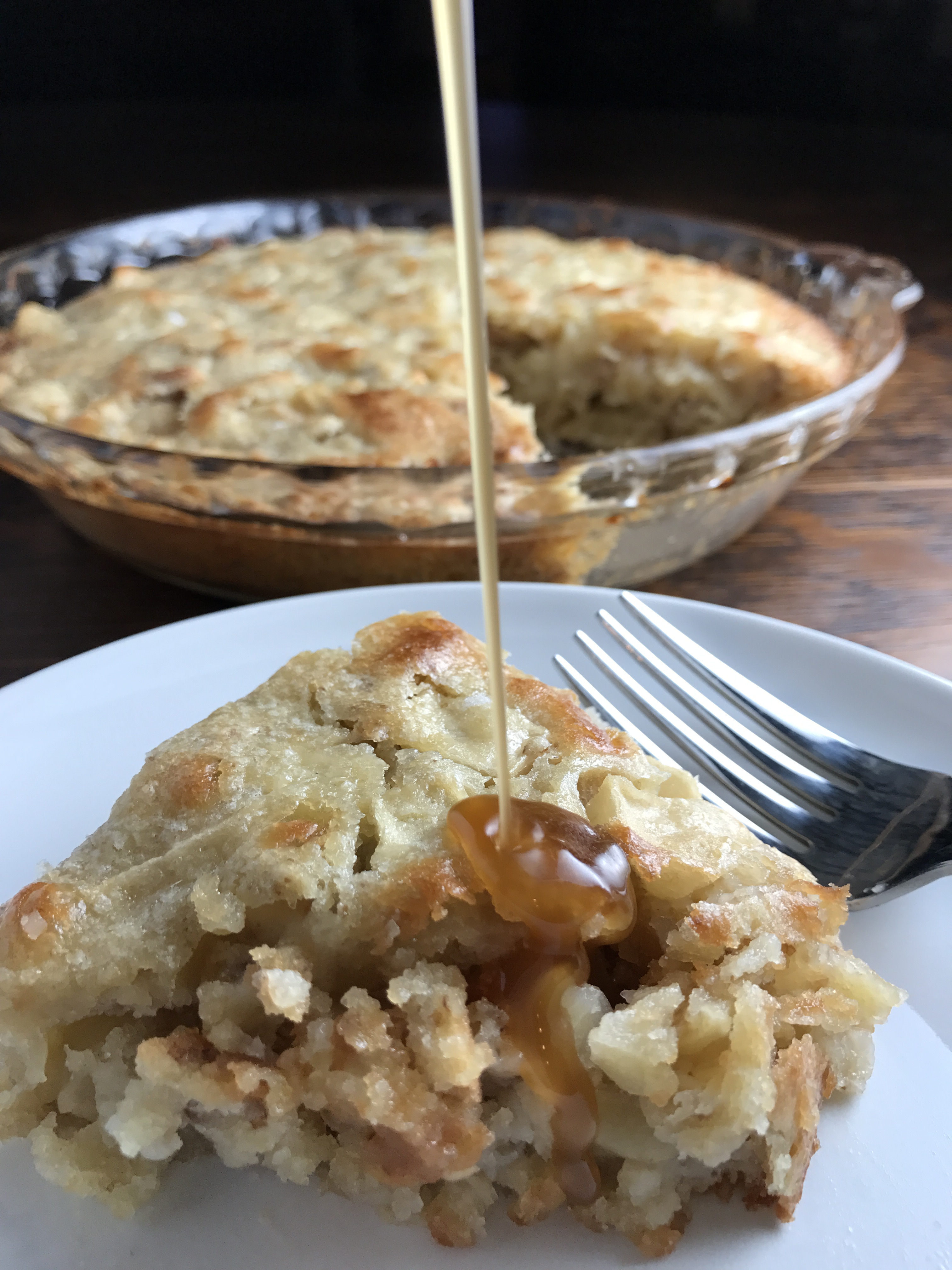 dairy-free caramel apple cake