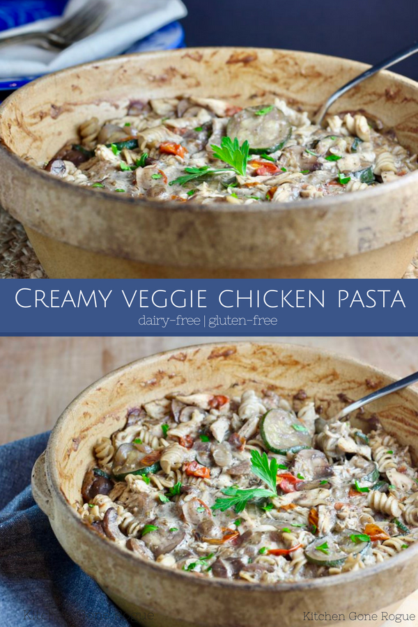 Dairy-Free Gluten-Free Creamy Vegetable Chicken Bake