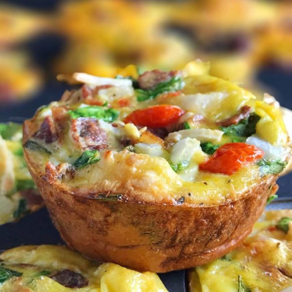 Make Ahead Egg Vegetable Breakfast Muffin - Kitchen Gone Rogue