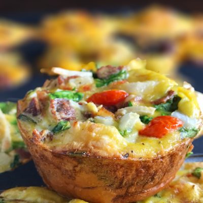 Make Ahead Egg Vegetable Breakfast Muffin