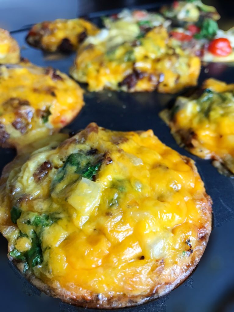 egg vegetable breakfast muffin