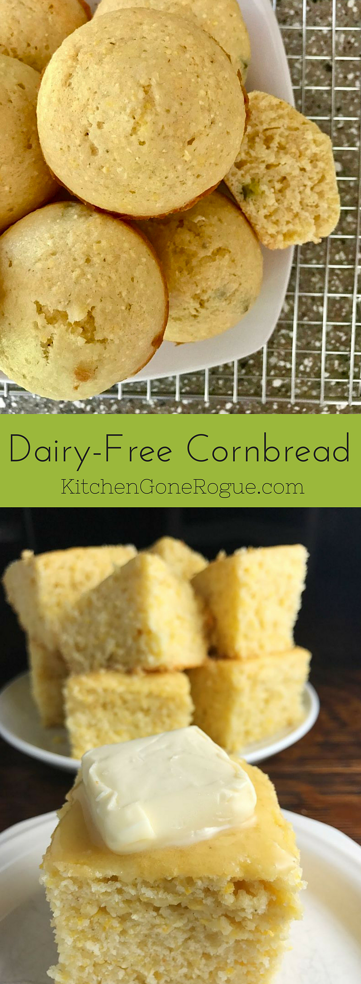 Sweet DairyFree Cornbread Muffins Kitchen Gone Rogue Pinterest