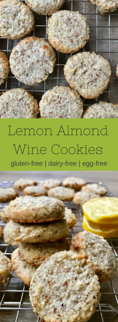 Lemon Almond Wine Cookies