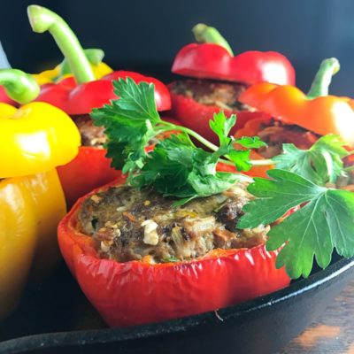 Bison Stuffed Bell Peppers