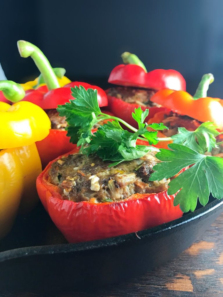 Bison Stuffed Bell Peppers