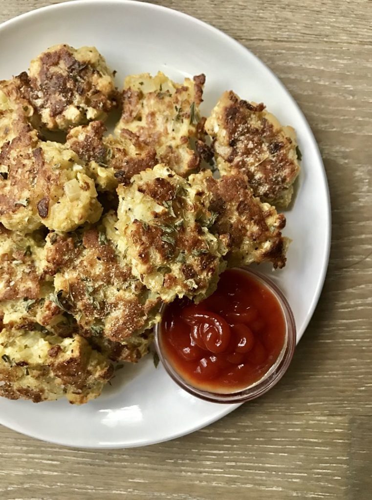 gluten-free cauliflower tots