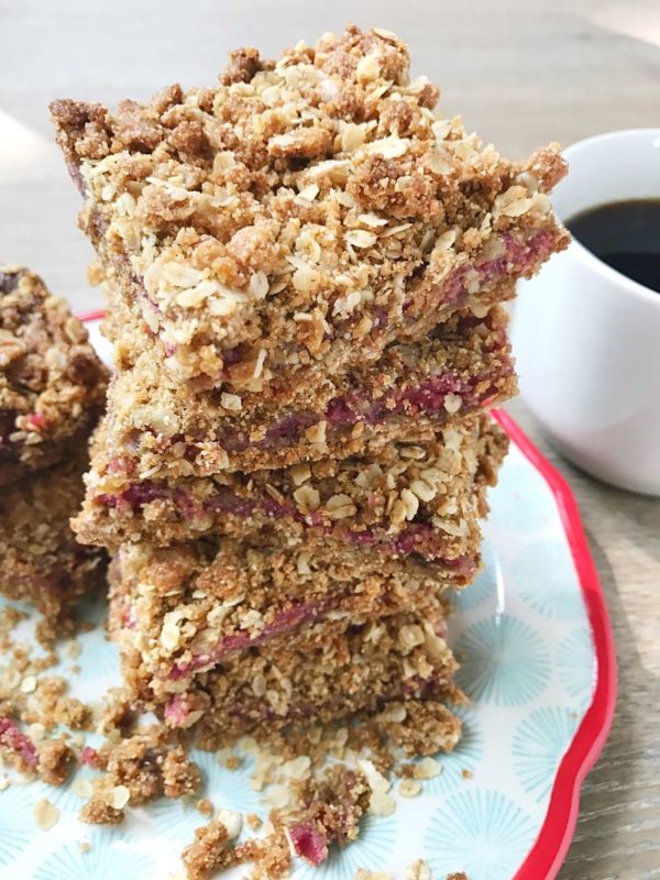 Gluten-Free Rasberry Oatmeal Bars