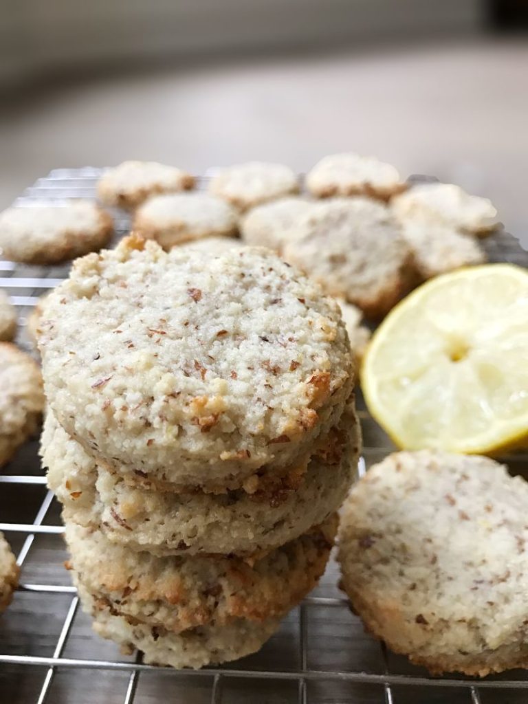 Lemon Almond Wine Cookies