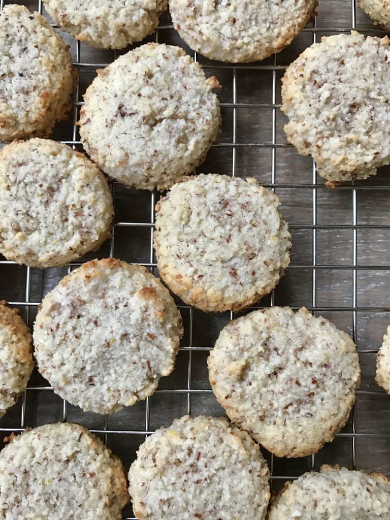 Lemon Almond Wine Cookies