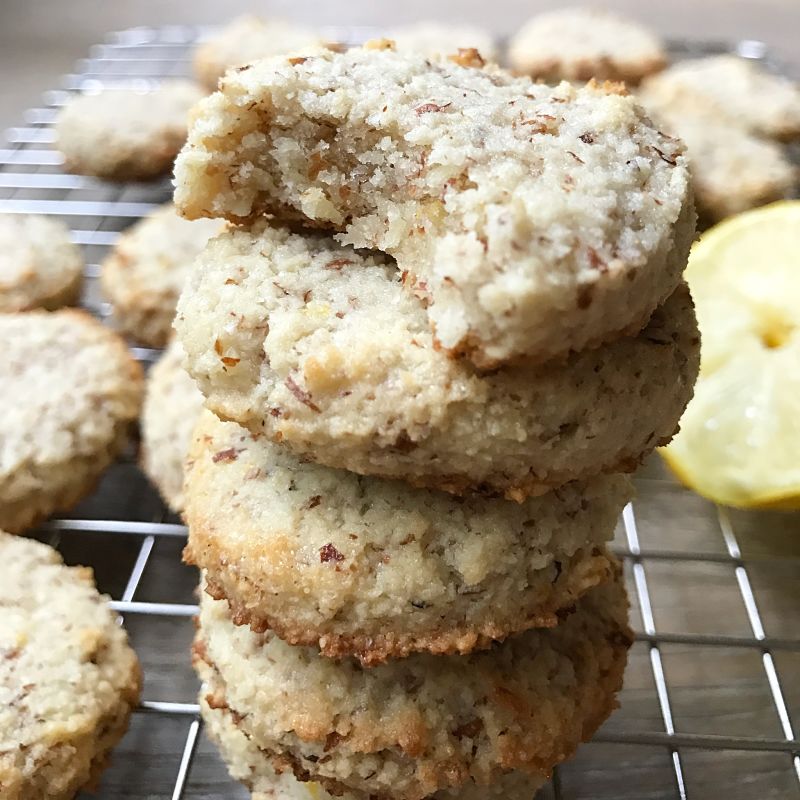 Lemon Almond Wine Cookies