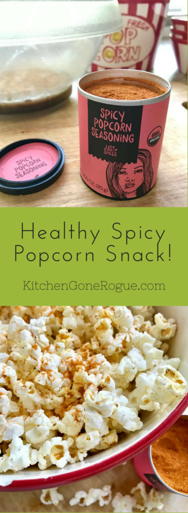 Easy Spicy Air Popped Popcorn