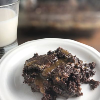 Dairy-Free Caramel Chocolate Brownies