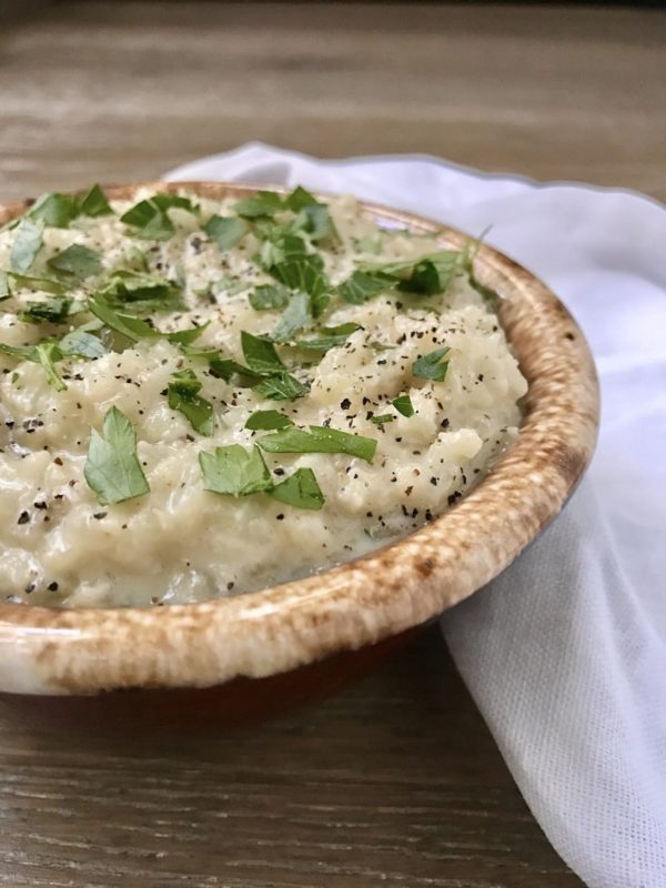 Easy Creamy Dairy-Free Riced Cauliflower_opt Easy Creamy Dairy-Free Cauliflower Rice
