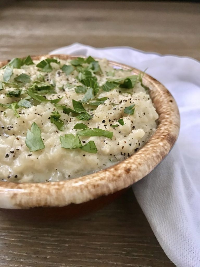 Easy Creamy DairyFree Cauliflower Rice Kitchen Gone Rogue