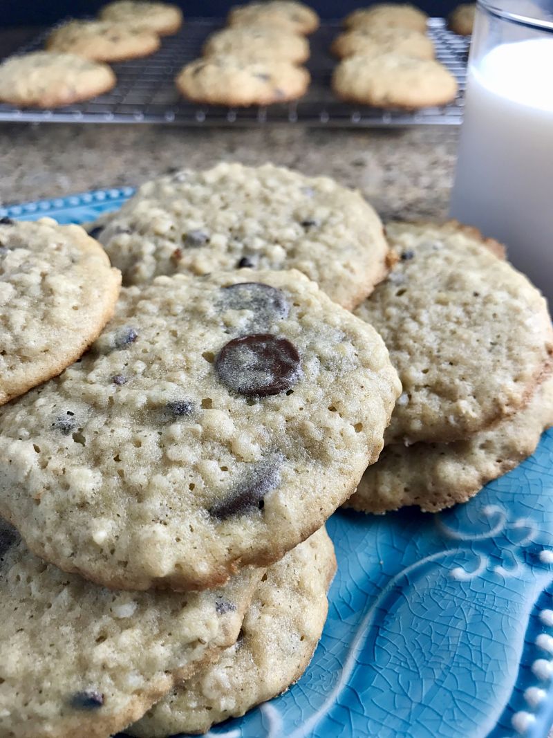 Banana Oatmeal Chocolate Chip Cookies Kitchen Gone Rogue