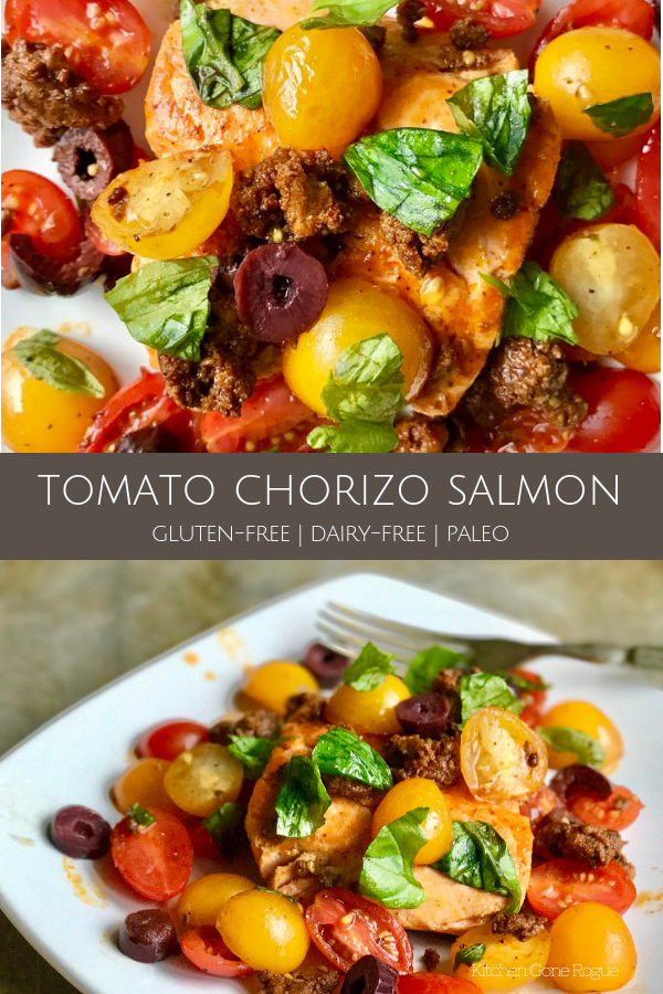 tomato chorizo salmon paleo gluten-free dairy-free from kitchen gone rogue