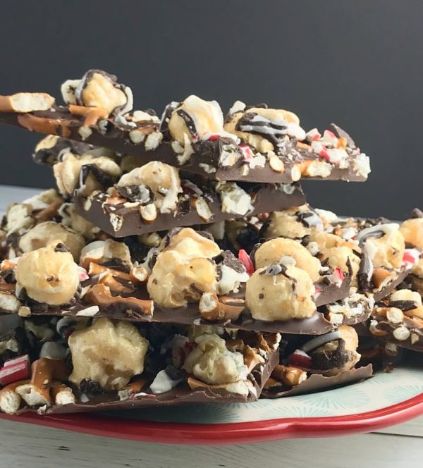 Dark Chocolate Peppermint Popcorn Bark Kitchen Gone Rogue