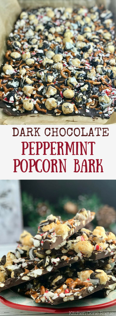 Dark Chocolate Peppermint Popcorn Bark Kitchen Gone Rogue