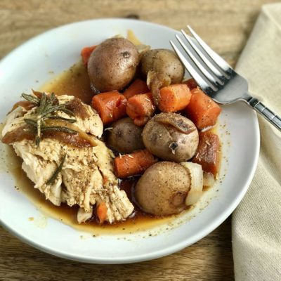 Instant Pot Whole Rosemary Chicken and Vegetables