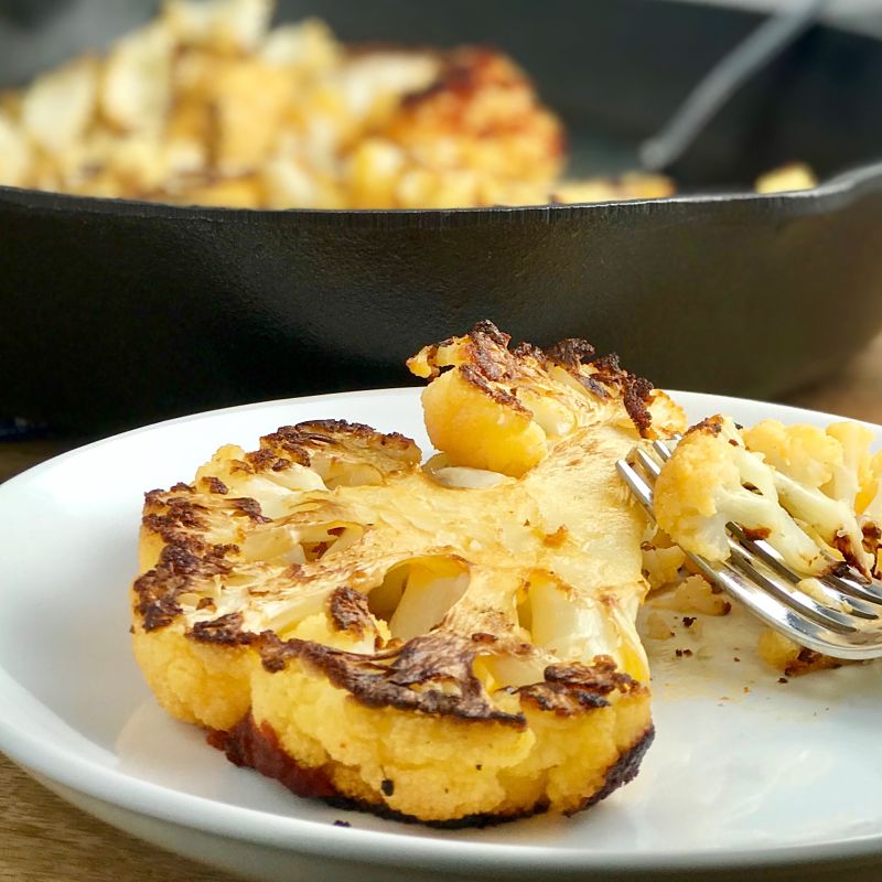 Red Thai Roasted Cauliflower Steaks