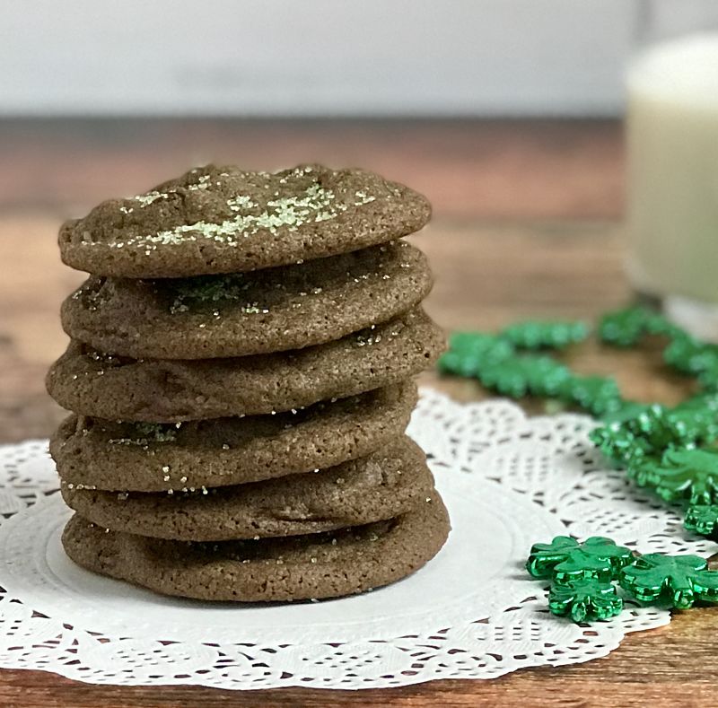 chewy mint chocolate chip cookies dairy-free
