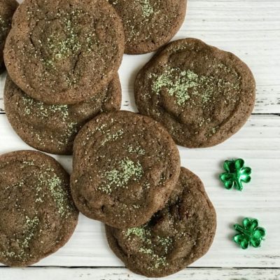 Chewy Mint Chocolate Chip Cookies