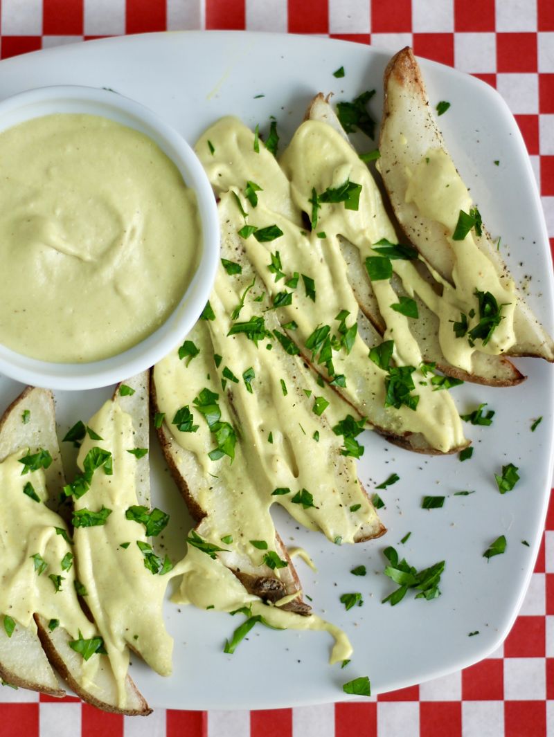 Baked Vegan Cheese Fries