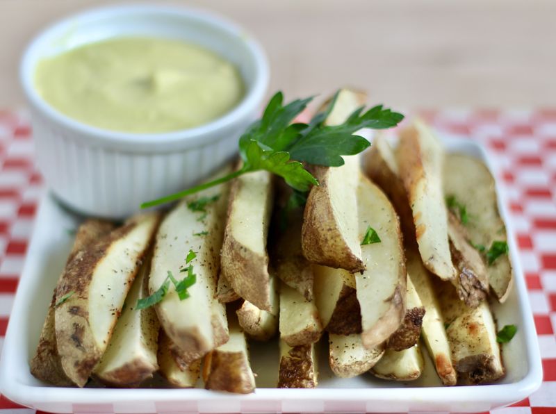 Baked Vegan Cheese Fries