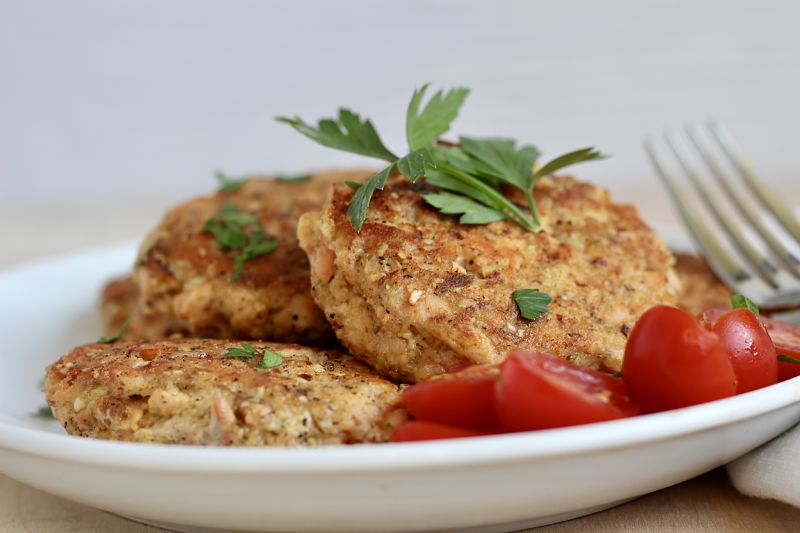 harissa salmon patties keto diet paleo dairy-free gluten-free