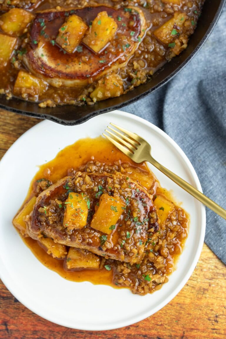 Brown Sugar Pineapple Pork Chops