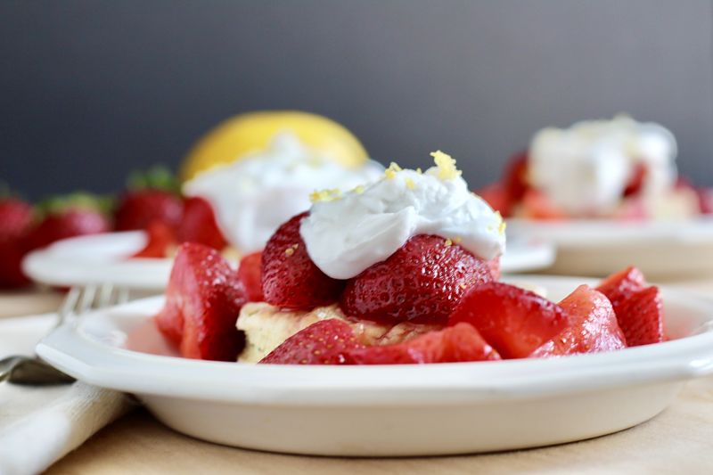 vegan strawberry lemon poppy seed shortcakes kitchen gone rogue