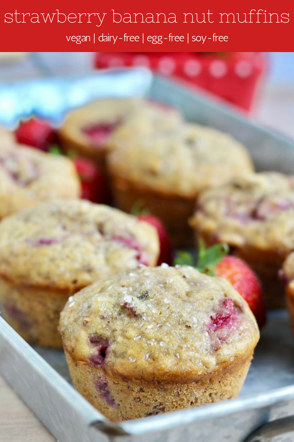 Vegan Strawberry Banana Nut Muffins Kitchen Gone Rogue Recipe
