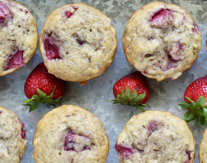 vegan strawberry banana muffins kitchen gone rogue recipe