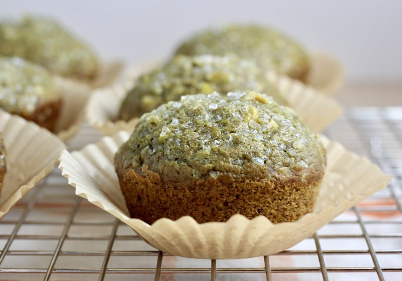 vegan pistachio muffins