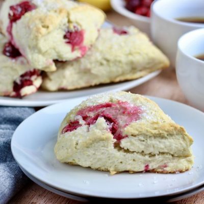 Vegan Cranberry Lemon Scones