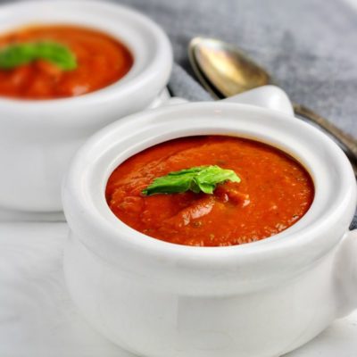 Vegan Whole30 Tomato Basil Soup