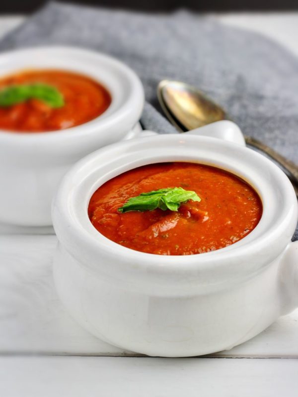 vegan whole30 tomato basil soup