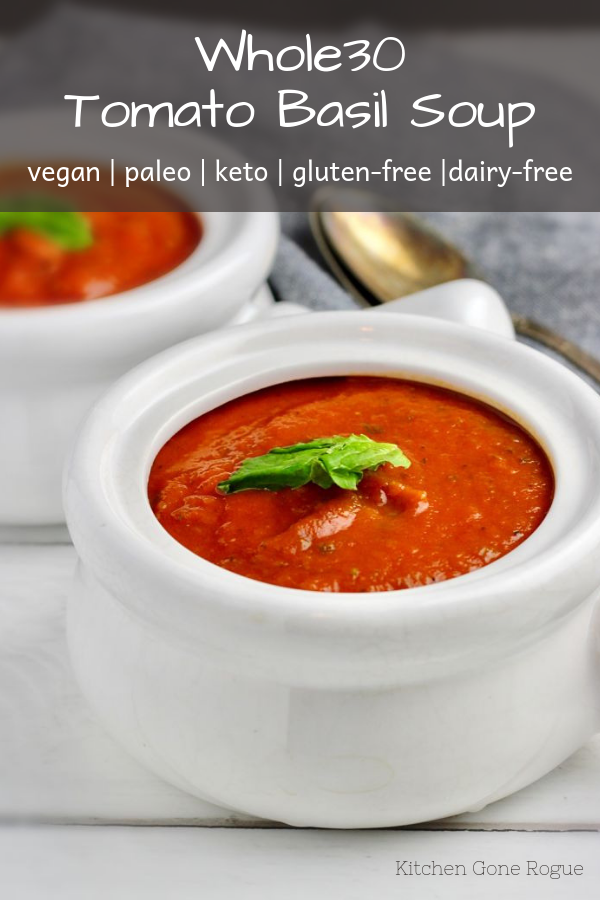 vegan whole30 tomato basil soup