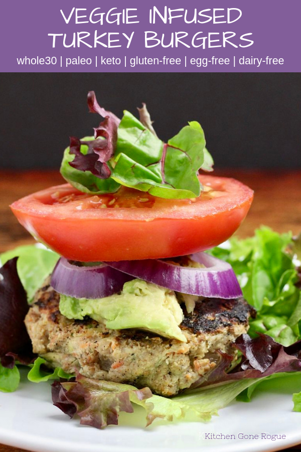 whole30 veggie infused turkey burgers