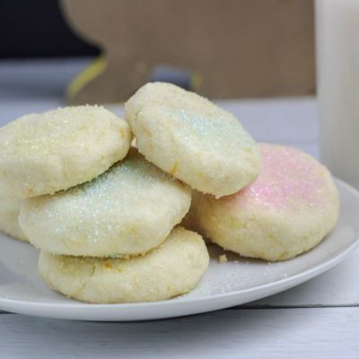 Vegan Coconut Lemon Shortbread Cookies