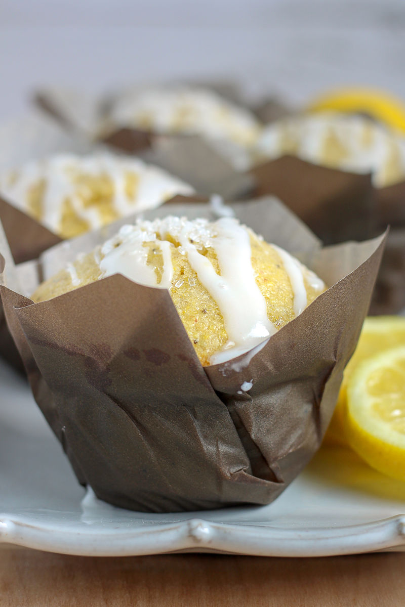 vegan lemon poppyseed cornbread muffins recipe Kitchen Gone Rogue