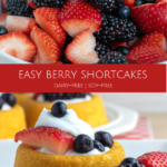 easy triple berry shortcake dairy-free