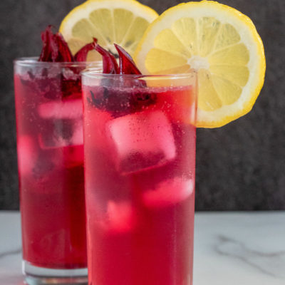 Hibiscus Gin and Tonic