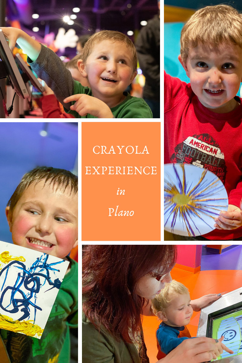 boys having fun at plano crayola experience - photo by Kitchen Gone Rogue