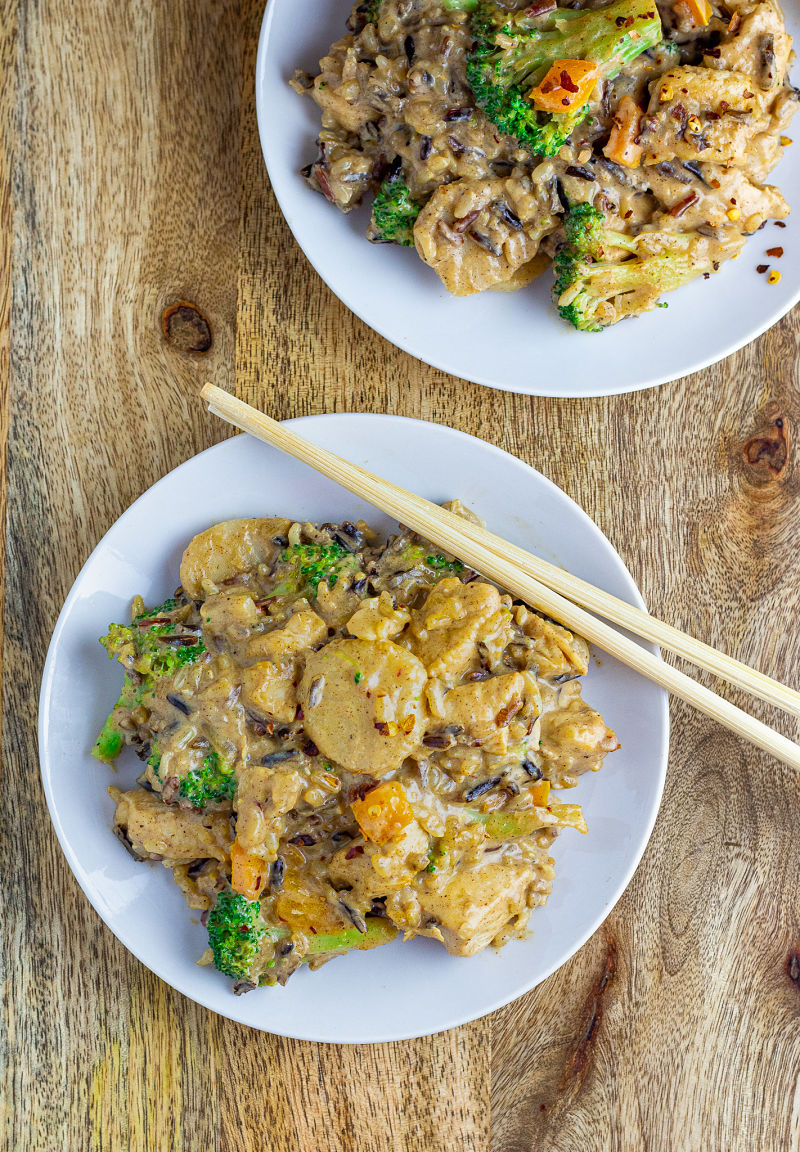 almond butter coconut curry chicken