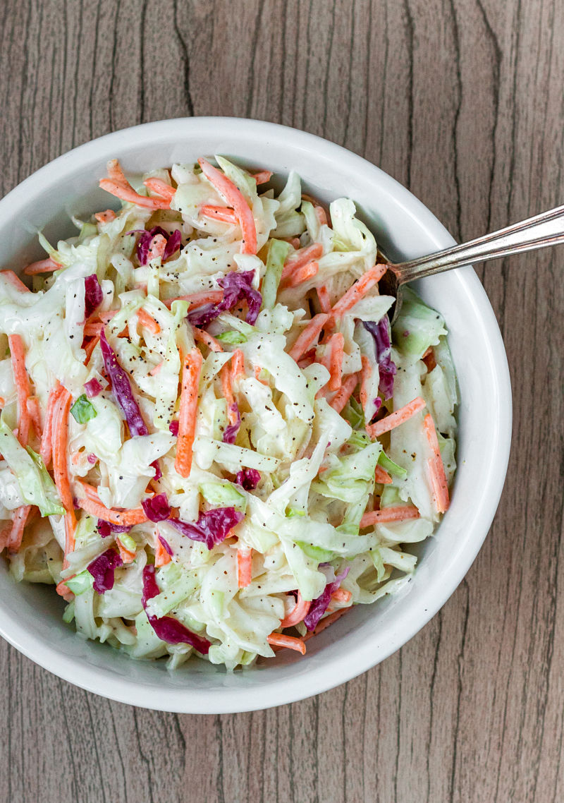Easy 5-Minute Coleslaw - Kitchen Gone Rogue