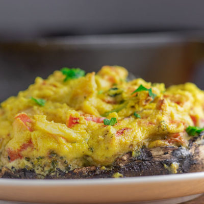 Vegan Stuffed Portobello Mushrooms