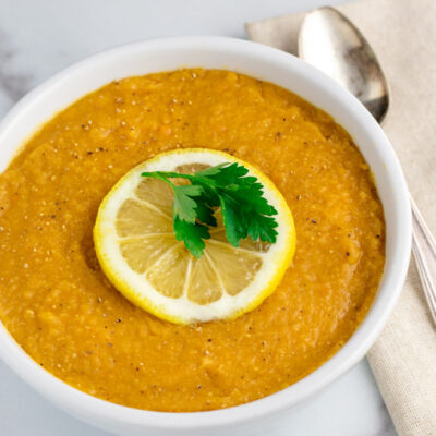 Red Lentil Soup with Lemon (Instant Pot or Crock-pot)